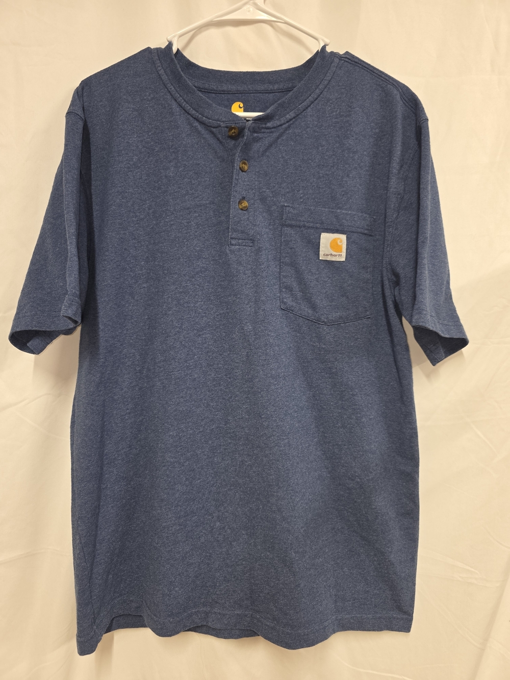 Carhartt Men’s Blue Henley Pocket T-Shirt
